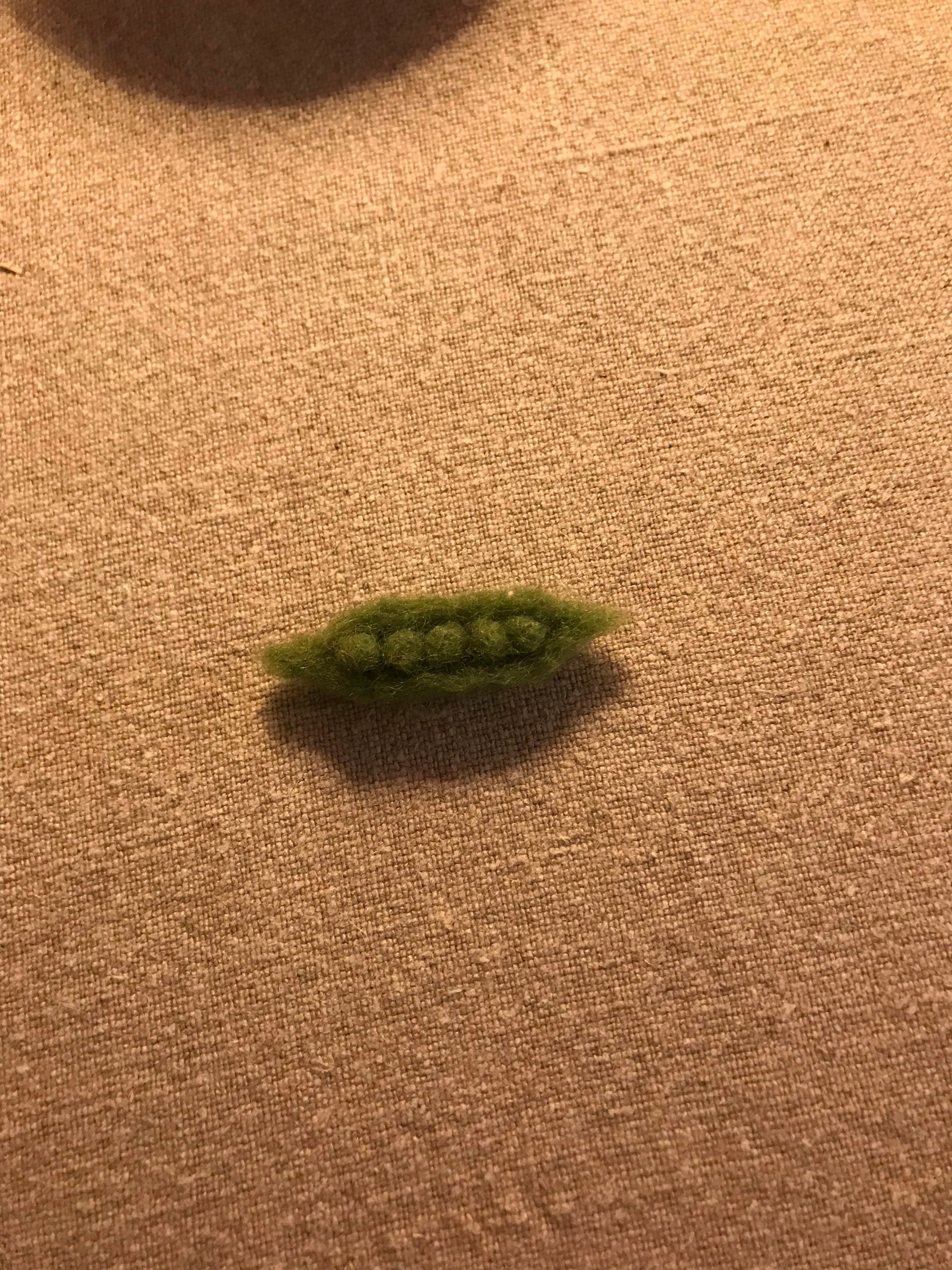 Petit Pois Dînette Laine Cardée Fait Main en France