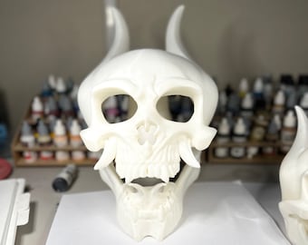 Masque crâne Oni portable - Style Trivium