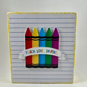 Teacher, Classroom Decoration, Teacher Gift, Favorite Teacher, Teach Love Inspire, Appreciation, Best Teacher, Tiered Tray, Shelf Sitter