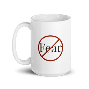 Scripture Coffee Mugs | Scripture Mug | Bible Scripture Mugs | Christian Mug | NO FEAR Mug - 2 Timothy 1:7 Mug