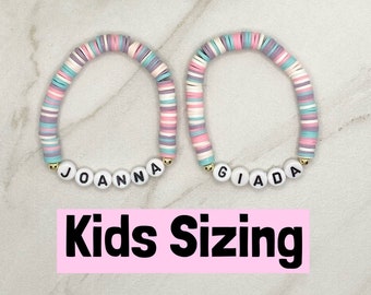Name Bracelet for Kids | Kids Beaded Bracelet | Heishi Bracelet for Girls | Custom Name Bracelet | Little Girls Gift | Stocking Stuffer