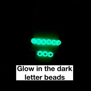 Halloween Name Bracelet | Glow in the Dark Jewelry | Custom Heishi ...