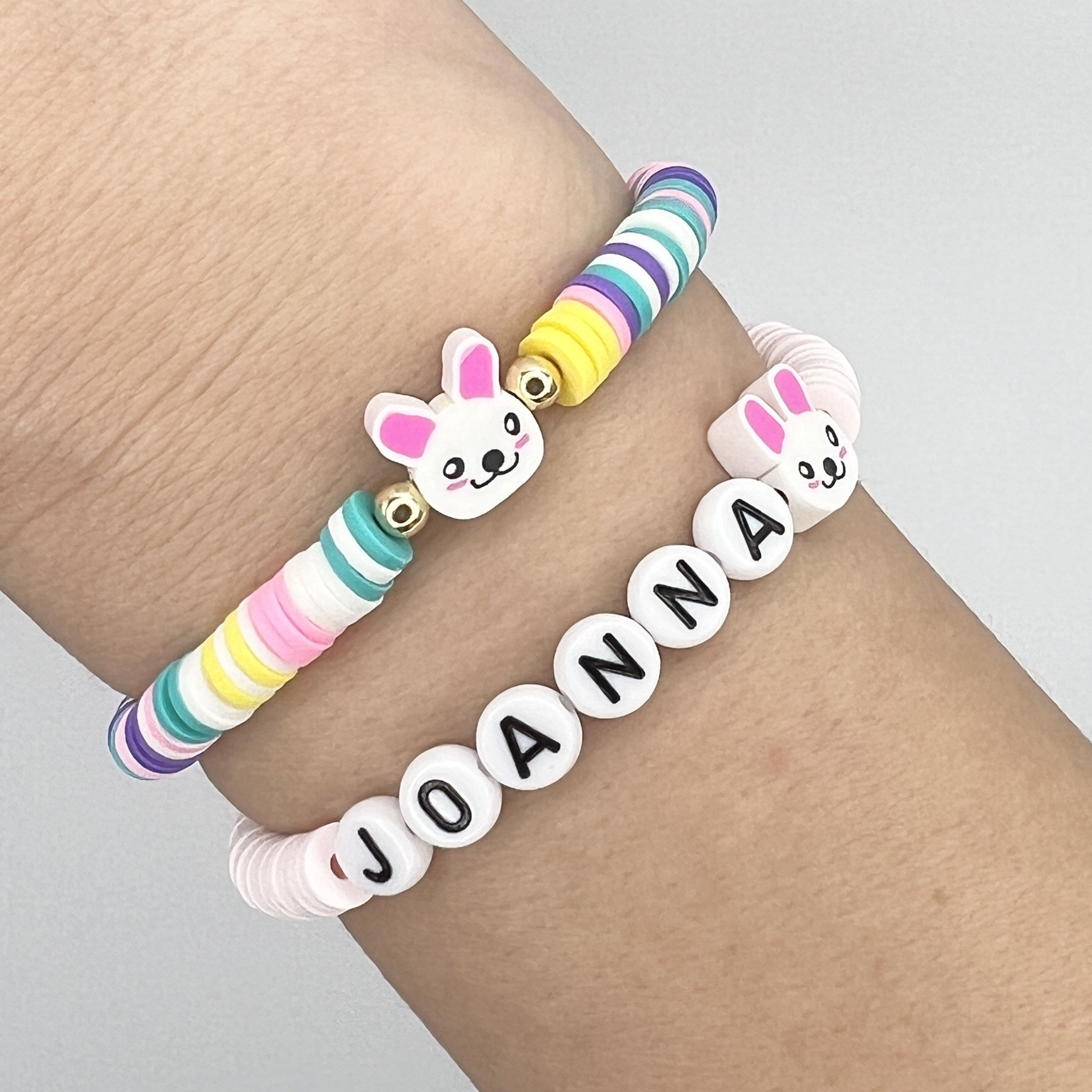 Girls Bracelets, Colorful Bead Bracelets for Girls, Kids Stretch Bracelets,  Birthday Bracelets, Kids Jewelry For Girls, Stacker Bracelets