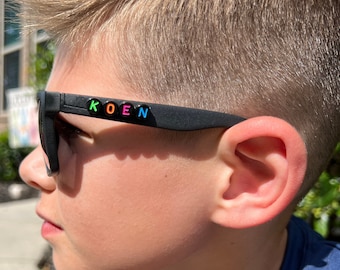 Boys Personalized Sunglasses | Custom Polarized Sunglasses for Kids | Name Sunglasses | Toddler Sunglasses | Birthday Gift for Boys