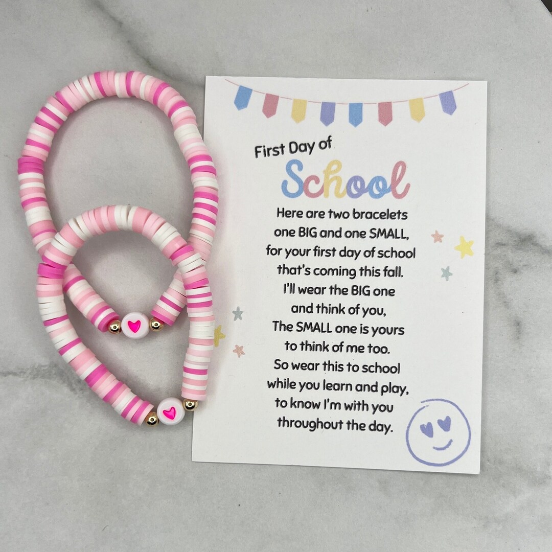 School Bracelets - Mommy And Me Matching Set For First Day