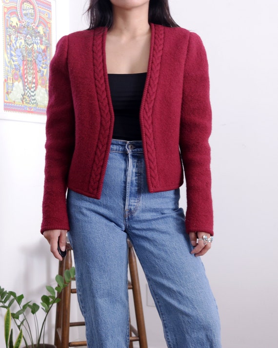 vintage red bolero jacket - Gem