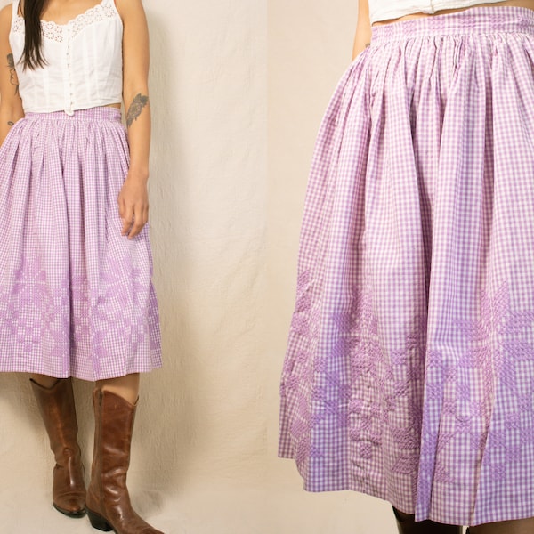 Gingham Circle Skirt - Etsy