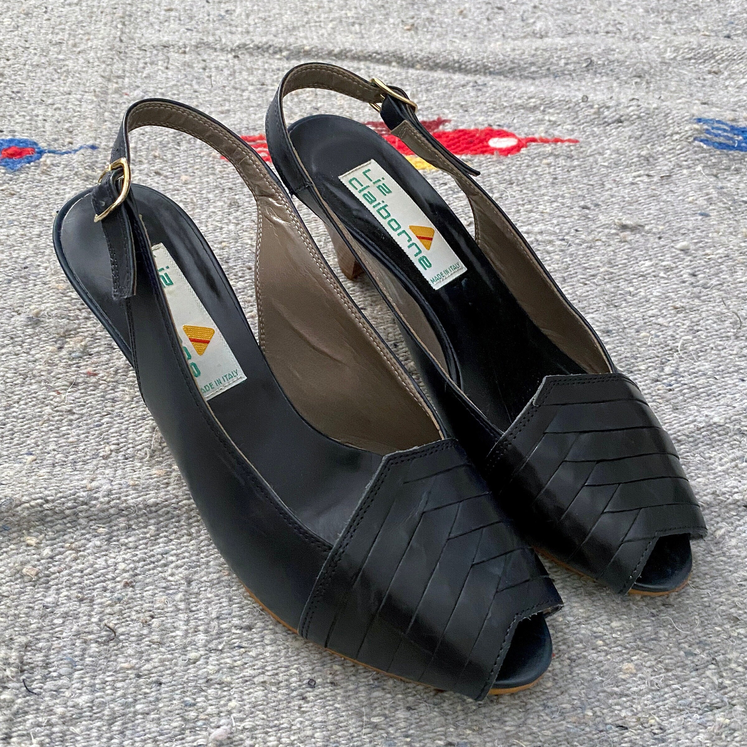 Liz claiborne black heels sales