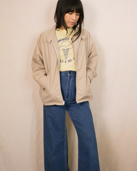 Vintage 60s Unisex Khaki Workwear Jacket | Size Men