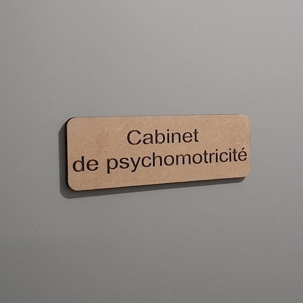 Panneau personnalisable en MDF, plaque de porte en bois personnalisable, Pictogramme signalétique de porte