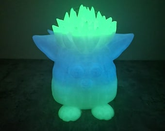 Glow in the dark Punk Furby 3D printed