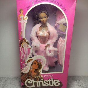 Barbie Pink & Pretty Christie Doll African American 1981