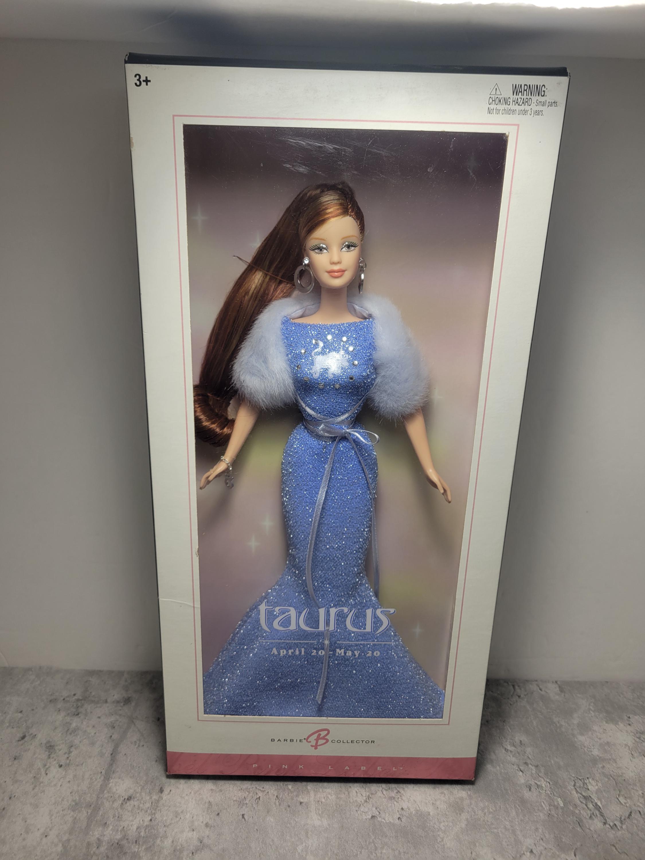 2004 BARBIE Zodiac TAURUS Pink Label Collector Doll April 20 