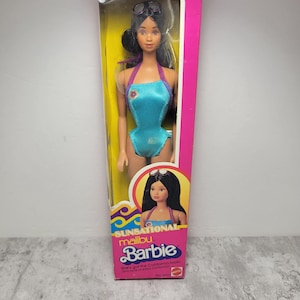 Vintage 80&#39;s Mattel Barbie Sunsational Malibu Hispanic rare