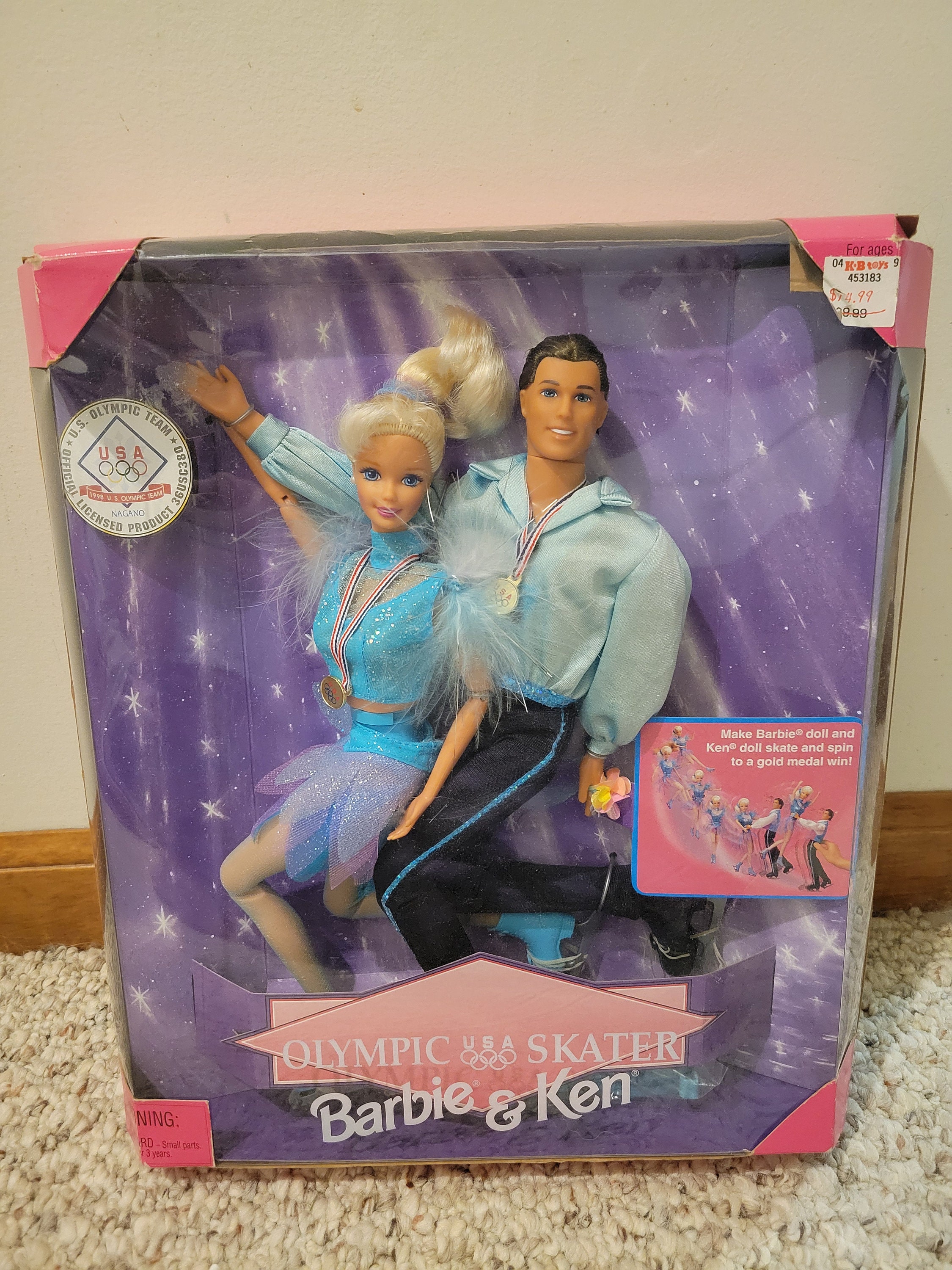 Barbie bambola 1997 Olympic USA Skater set BARBIE KEN 18726 - Main Image