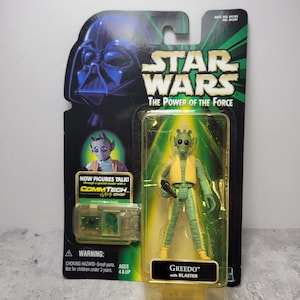 Star wars power of the force 1996 action figure greedo w blaster