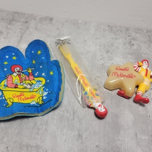 Bedtime Ronald McDonald Vintage McDonald&#39;s Happy Meal Toys 1989
