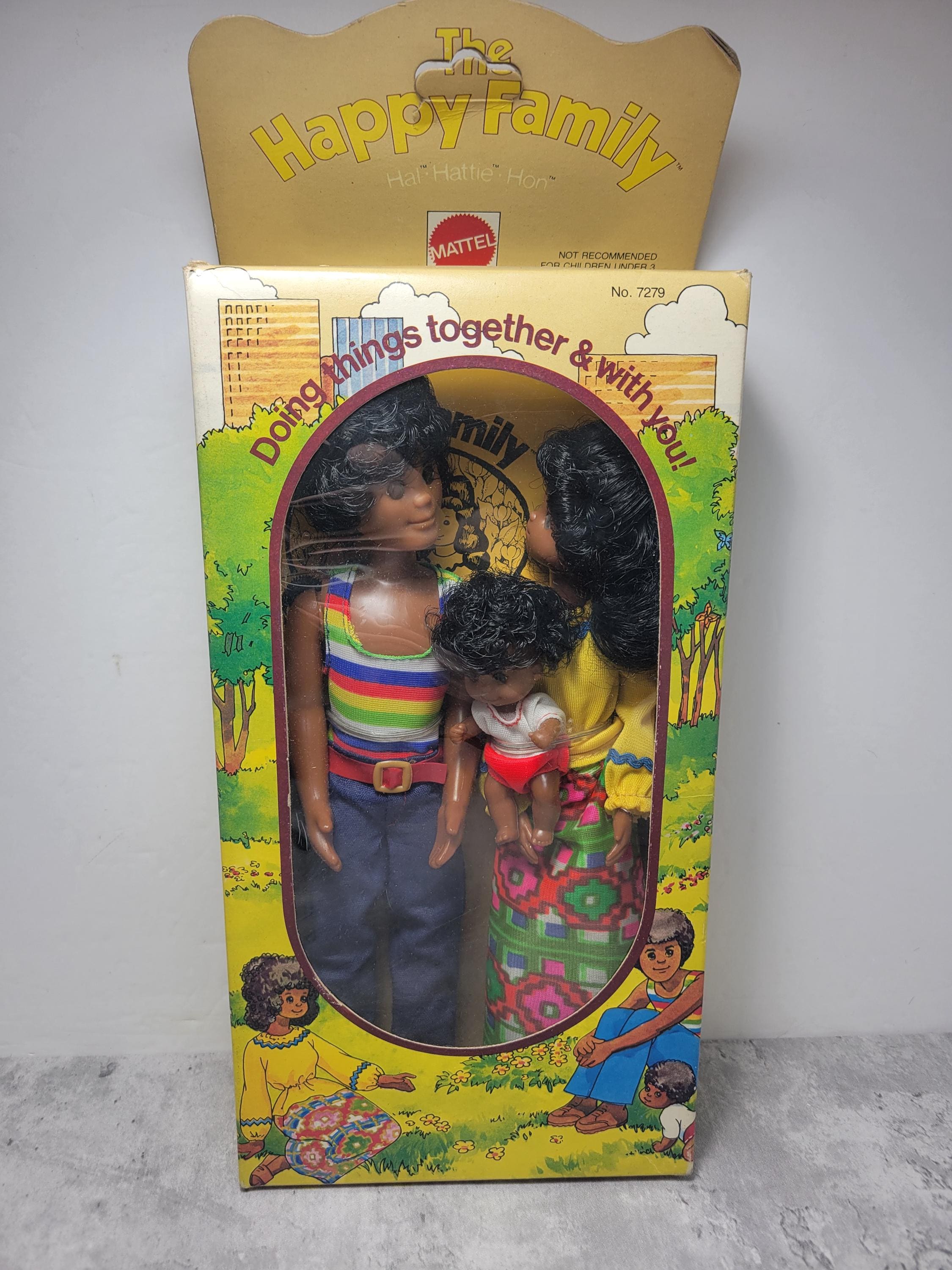 ヴィンテージ1978・陶器“Sally”チャイナドールキット・オリジナルボックス Rare 1974 Mattel African American Sunshine Family Doll Set - Etsy