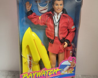 Vintage Ken Baywatch Lifeguard Barbie By Mattel 1994 New In Box