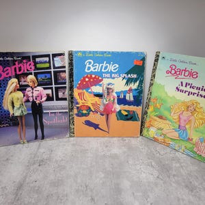 Little Golden books set of 3 barbie books 1990s
