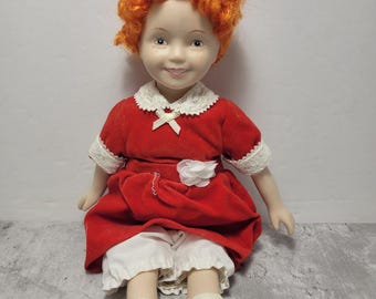 Little Orphan Annie Genuine Porcelain Doll By Applause 1982