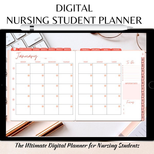 Nursing Student Planner Etsy UK