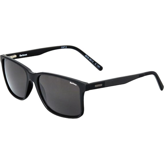 Barbour International  -  BAS-3014-104 - Black Square Frame - Full-Rim Unisex Sunglasses