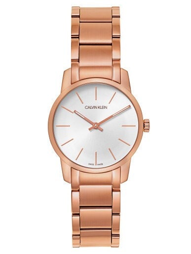 Calvin Klein 'city' Ladies Rose Gold Wristwatch - Etsy UK