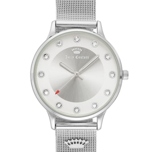 Juicy Couture &#39;Black Label&#39;  Silver Mesh Bracelet Ladies Wristwatch - JC/1128SVSV