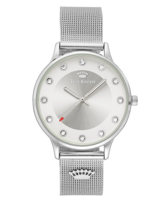 Juicy Couture 'Black Label'  Silver Mesh Bracelet Ladies Wristwatch - JC/1128SVSV