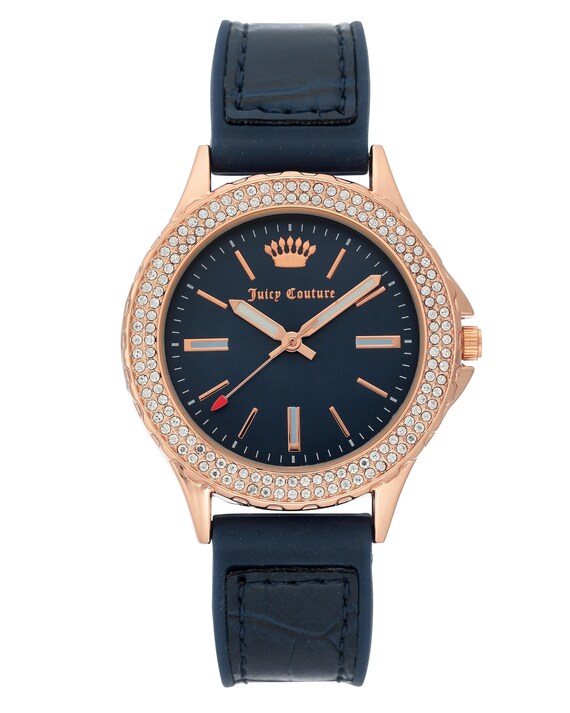 Juicy Couture 'Black Label'  Navy Blue Ladies Quartz WRISTWATCH - JC/1112RGNV