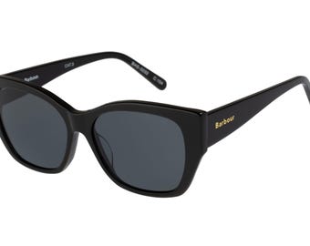 Barbour International - BAS-3032-104 - レディース ブラック フルリム - グレーレンズ - サングラス