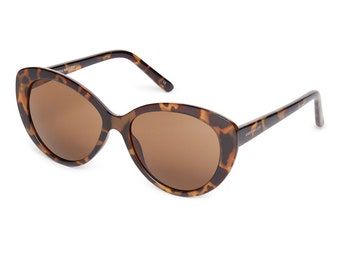 Karen Millen Sunglasses – Ladies Full-Rim – Havana + Brown Lenses – KM5037-128-55