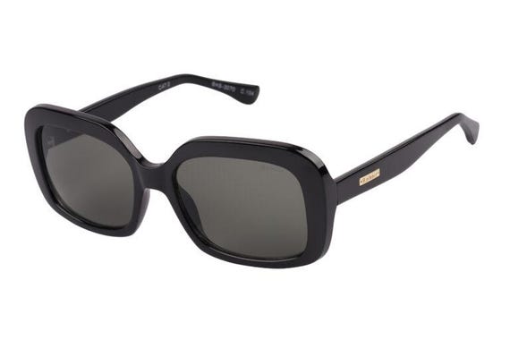 Barbour International  -  BAS-3070-104  -  Black Chunky O/S Frame - Grey Lens Sunglasses