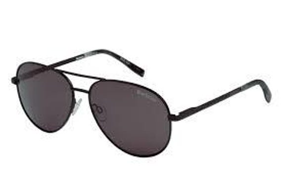 Barbour International - BAS-3003-004 - Matt Black Metallic Frame - Grey Lens Sunglasses