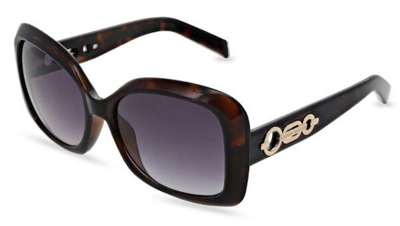 Karen Millen Butterfly Sunglasses - Dark Tortoiseshell - Grey Lens - KM5053 103 57