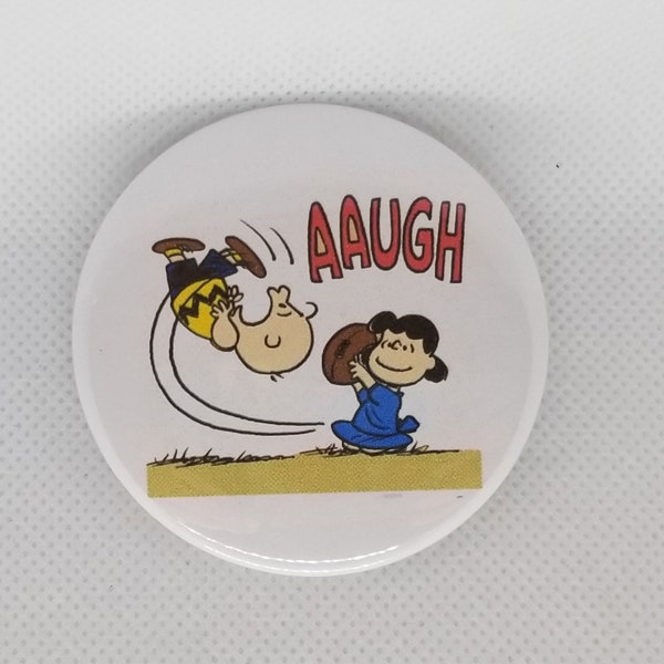 Adorable Peanuts ~ Lucy and Charlie Brown ~  Pin Button ~ Mirror ~ Magnet ~ Badge Reel ~ Bookmark ~ Phone Holder