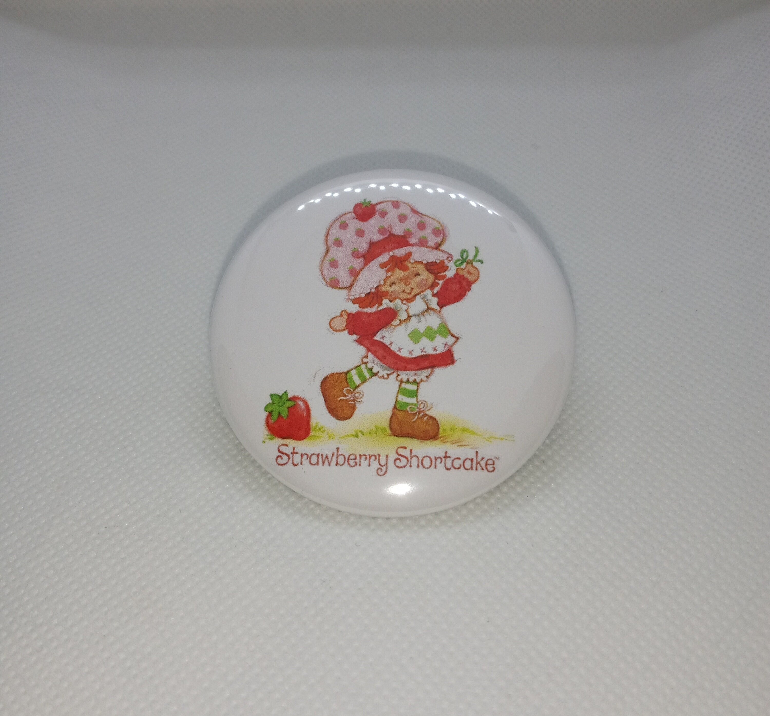 Strawberry Shortcake Pin Button Mirror Magnet Badge Reel Bookmark Phone  Holder 