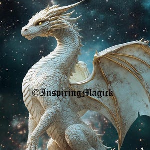 Ivory Dragon Spirit Companion Spirit Guide Custom Conjuring Binding