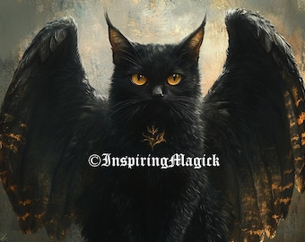 Owlca Cat Owl Hybrid Spirit Guide. Conjuring Remote Binding