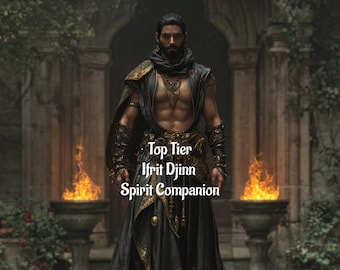 Male Ifrit Djinn. Spirit Companion Top Tier Conjuring Digital Service.