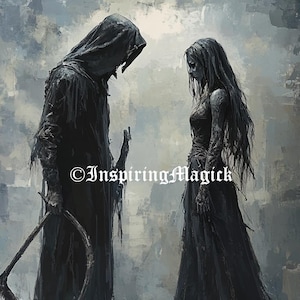 Grim Reaper and Wraith Spirit Guide Spirit Companion Grim Reaper Wraith Custom Conjuring Remote Binding