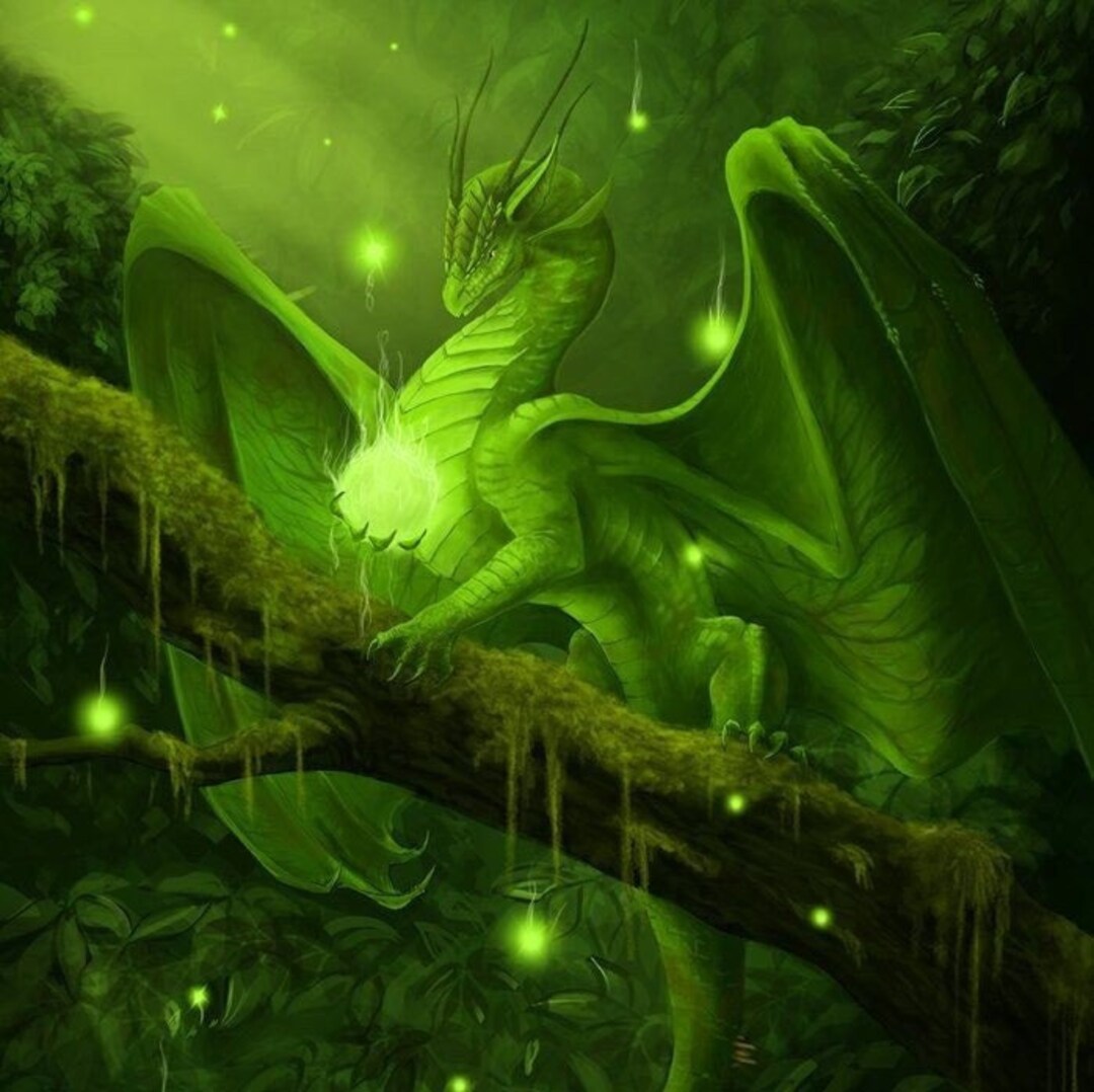 Moss Dragon Spirit Companion. Healing. Balance. Cleansing. Protection ...