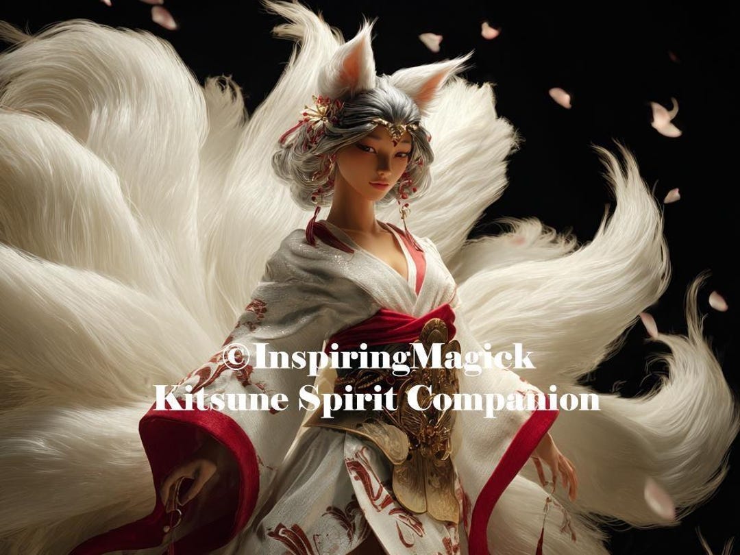 Nine Tailed Kitsune Spirit Companion PDF Delivery - Etsy