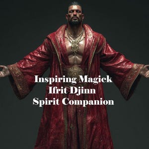 Male Ifrit Djinn. Spirit Companion. Remote Binding.