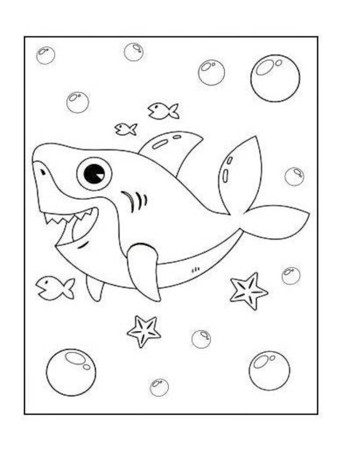65 Printable Coloring Pages Sea Animals - Etsy