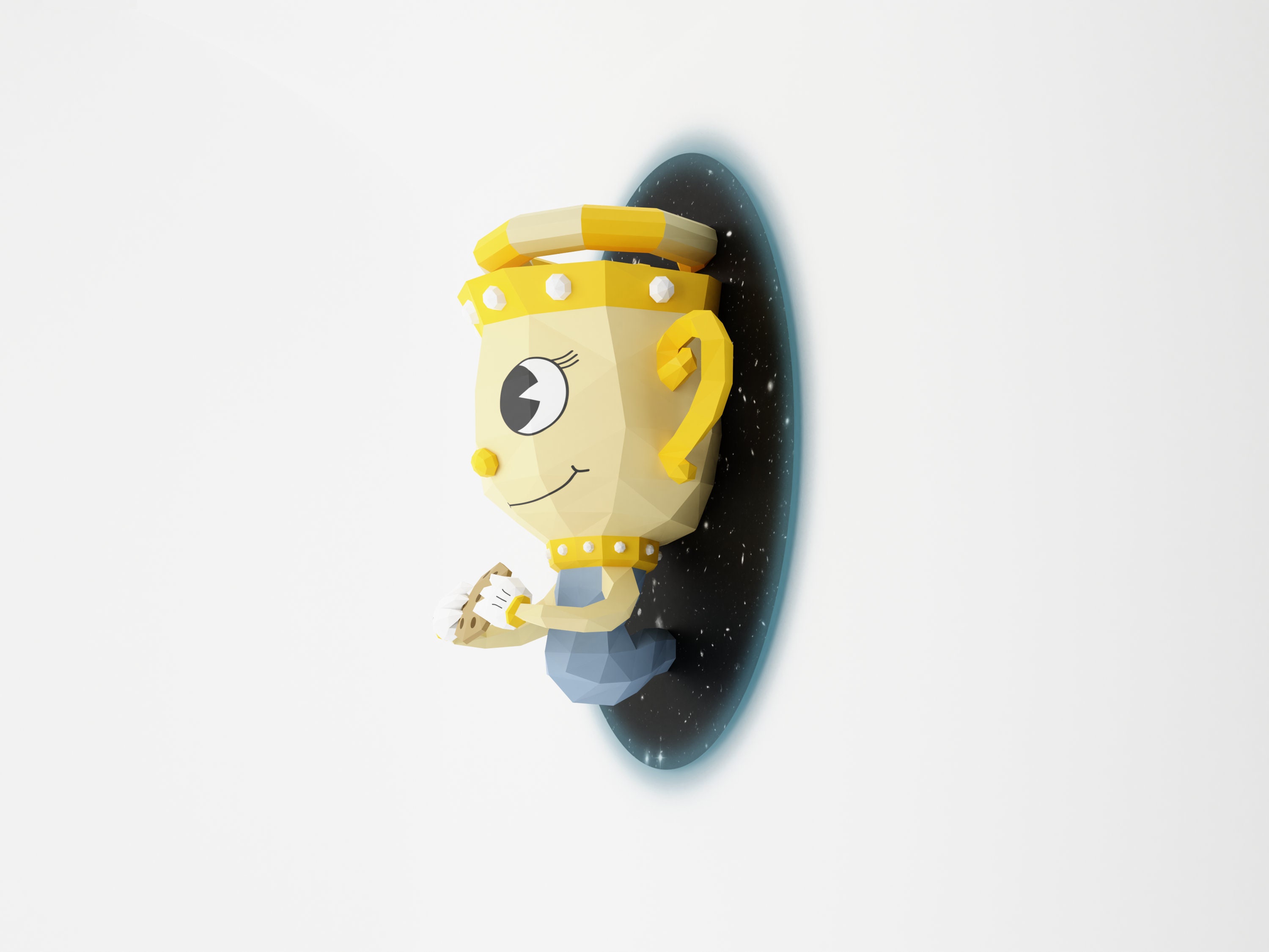 DIY Ms. Chalice Papercraft, Paper Craft Cuphead DLC, Template PDF ...