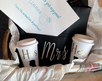 Engagement gift baskets