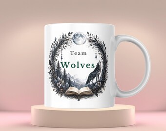 Wolf Mug | Fantasy Book Lover Gift | Personalised Mug