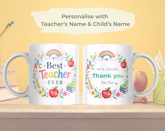 Personalised Teacher Mug | Thank You Gift